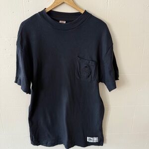 Roots Monochrome Black Emblem T-Shirt